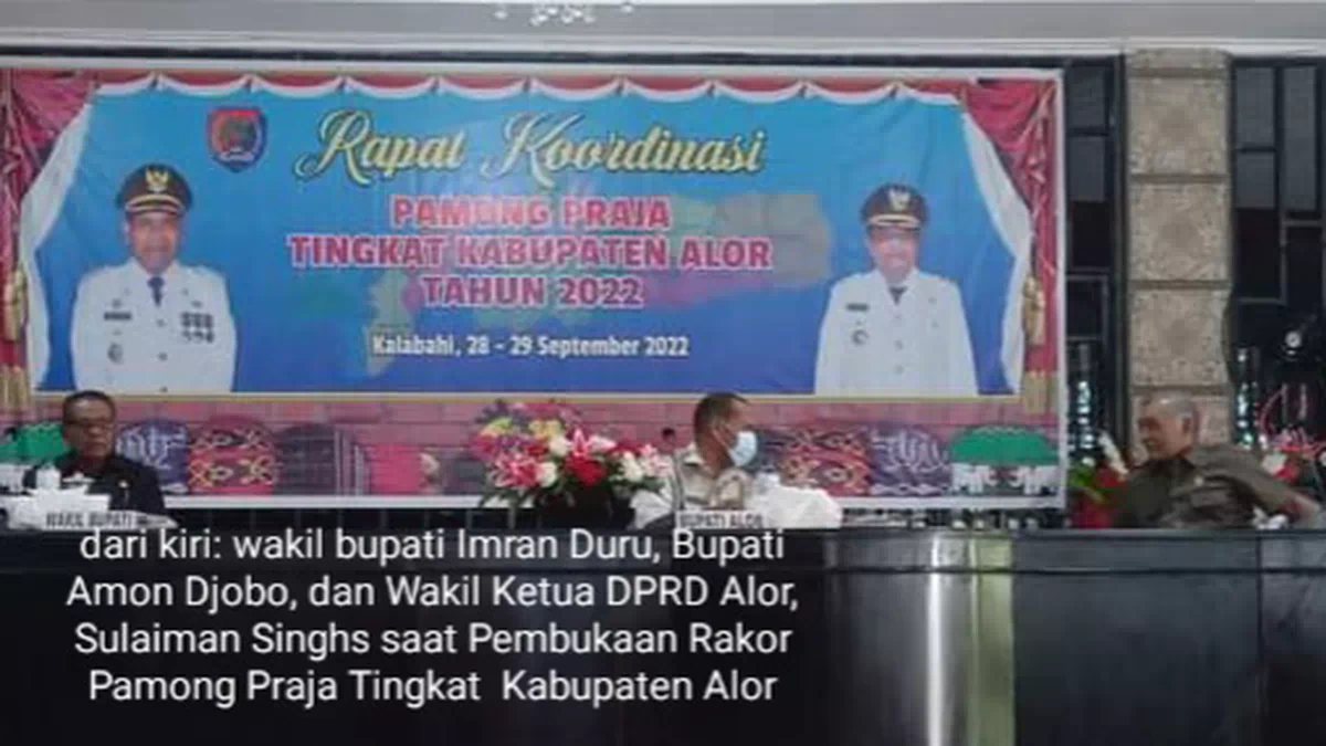 Harapan DPRD di Rakor Pamong Praja Kabupaten Alor