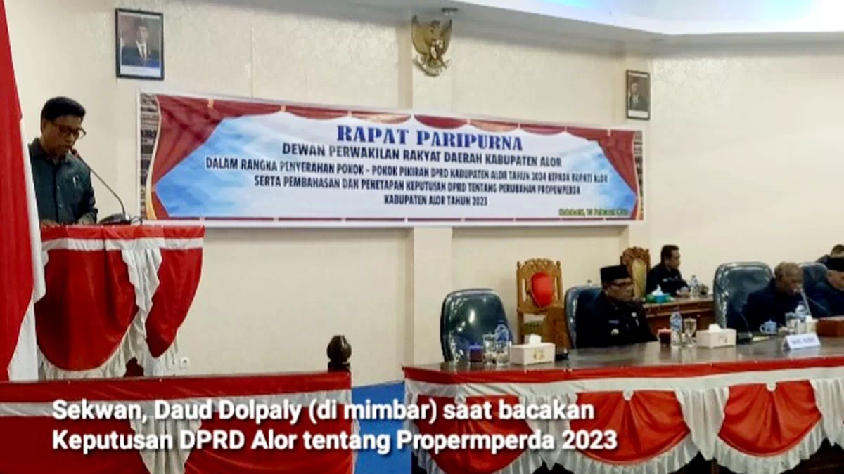 10 Ranperda Masuk Propemperda Kabupaten Alor Tahun 2023. Dua Inisiatif DPRD
