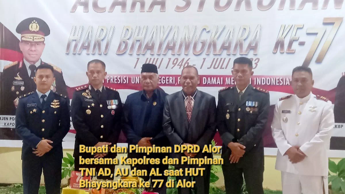 Bupati dan Kapolres Alor Tentang HUT Bhayangkara dan Pemilu Damai. Djobo: Tidak Boleh Baku Jual