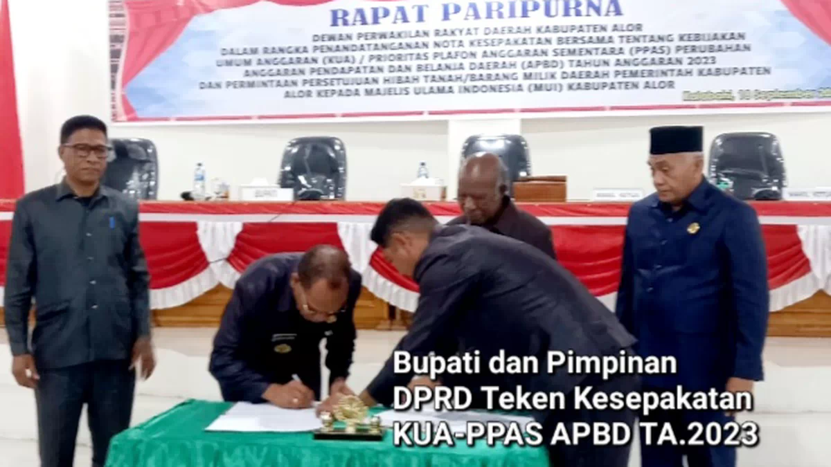 Kata-kata Bunda Theresa, Akhiri Resume Perubahan KUA-PPAS APBD Alor TA.2023. Singhs: Dinamika Itu Wajar