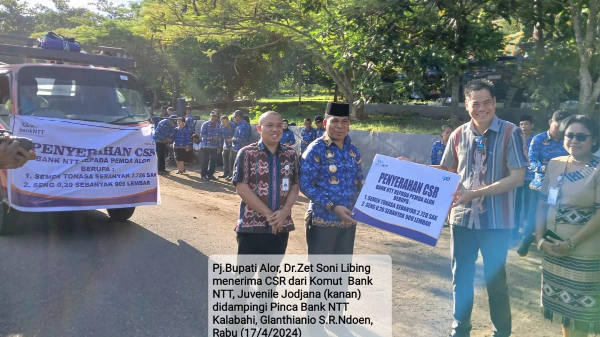 CSR Bank NTT Untuk Rumah Warga Miskin, Rumah Ibadah dan Rabat Jalan di Alor