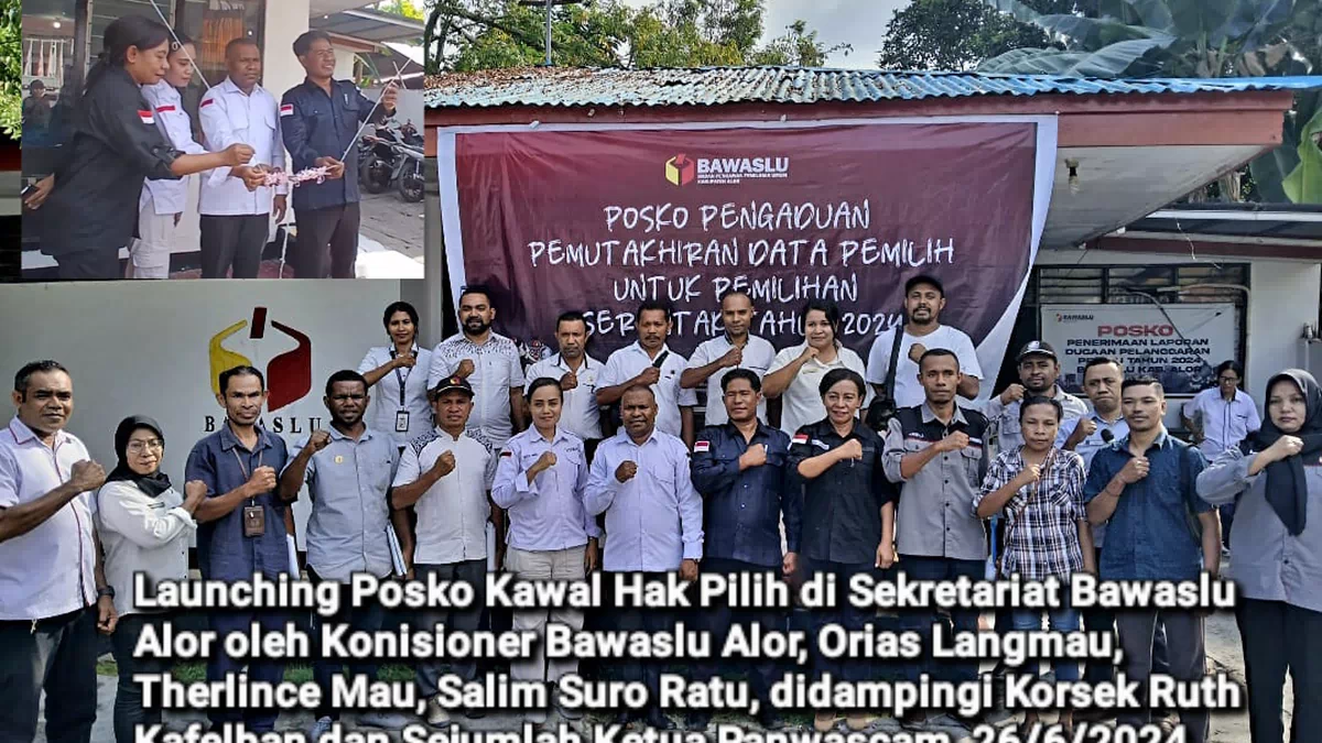 Bawaslu Alor Sebut Sejumlah Kerawanan Coklit Data Pemilih. Launching Posko Kawal Hak Pilih