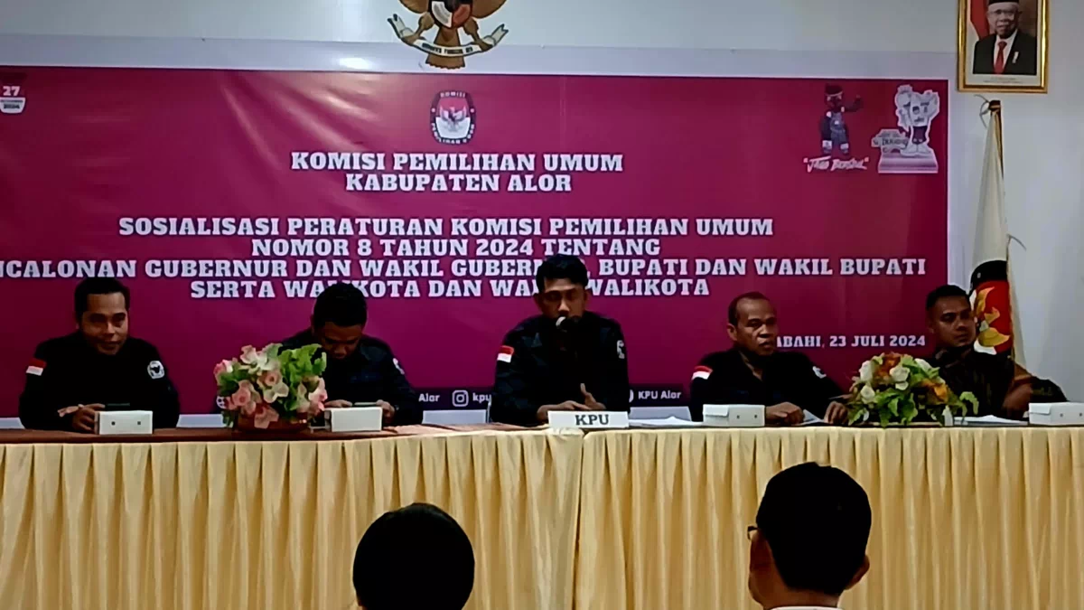 KPU Alor Sosialisasi PKPU Terkait Pilkada Kepada Pimpinan Parpol, OKP dan Media Massa