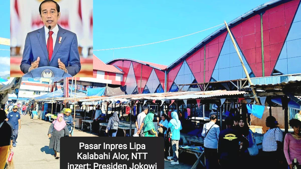 Presiden Jokowi dan Jejak Wiranto-Tjahyo Kumolo di Pasar Lipa- Alor