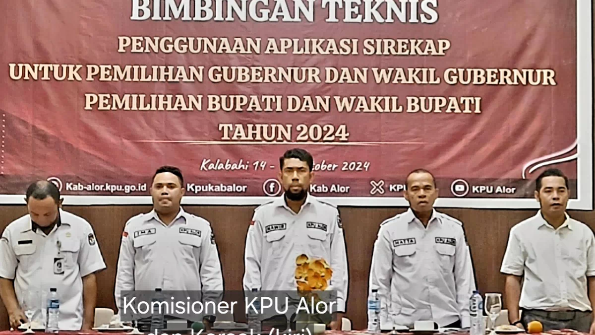Pleno Rekapitulasi Hasil Pilkada di KPU Alor Mulai 3-6 Desember. Nawir: Tingkat PPK Aman dan Lancar