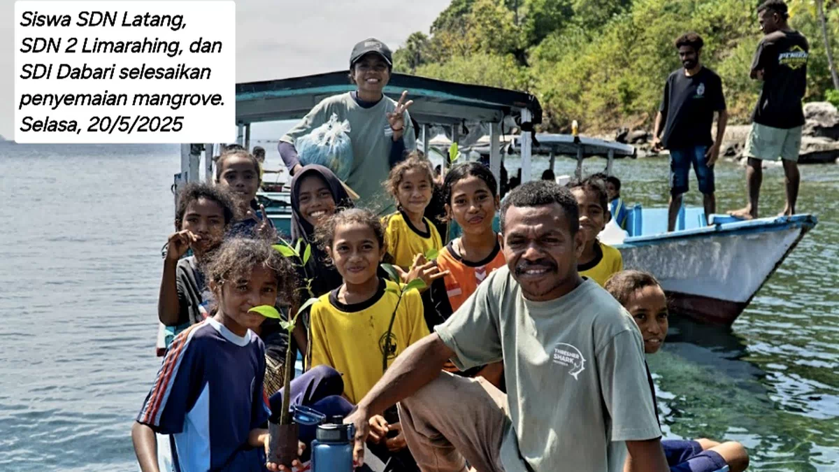 TSI Gelar Field Trip Kurikulum Konservasi Laut Untuk 9 SD di Pulau Pura-Alor
