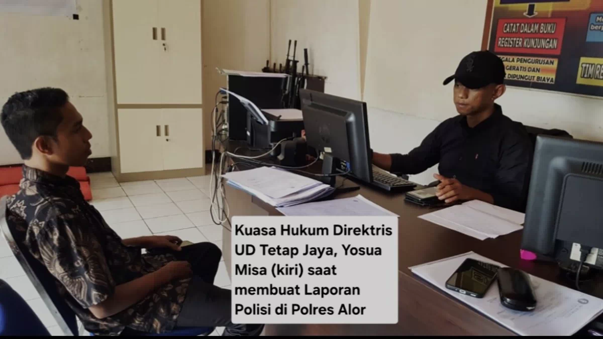 Sikapi Laporan Direktris UD.Tetap Jaya,  Polres Alor Mulai Periksa Para Terlapor