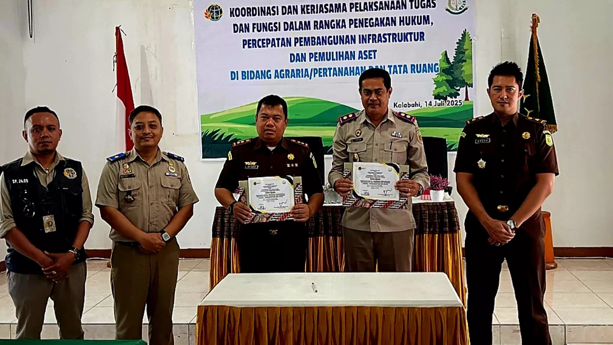 Saat Kantah Alor-Kejari Alor Teken Kerja Sama Penegakan Hukum Pemulihan Aset Agraria
