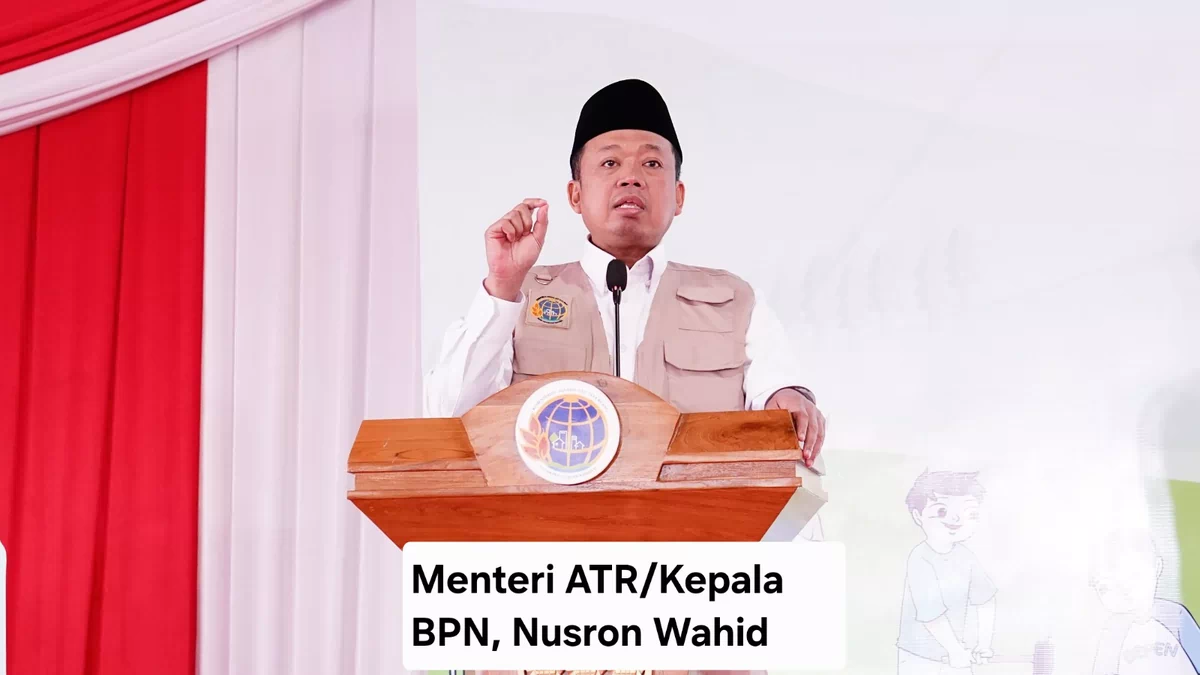 Di Momen Pencanangan GEMAPATAS 2025, Menteri Nusron: Semua Masyarakat Wajib Pasang Patok