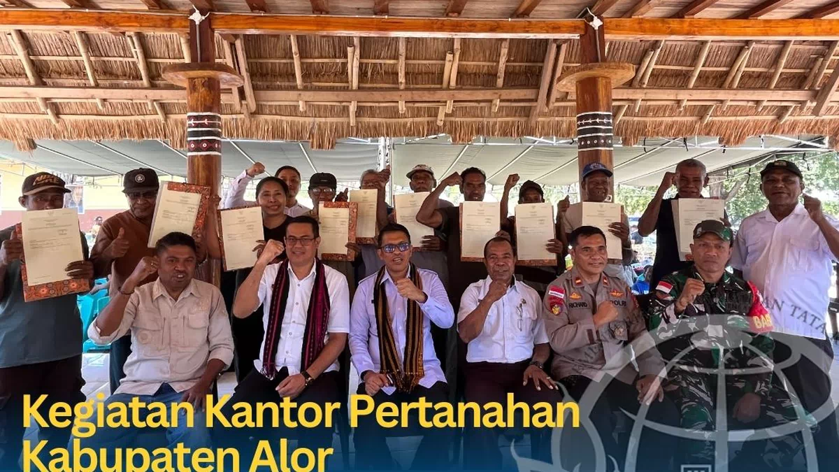 Kantah Alor Bagikan 1.250 Sertipikat Tanah PTSL 2025 di  Maritaing