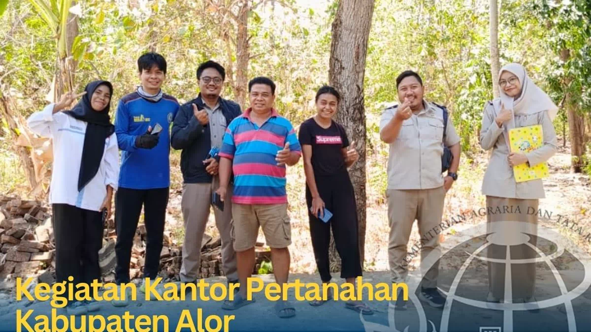 Proses Penerbitan PKKPR, Tim Kantah Alor Tinjau Lokasi Pemohon
