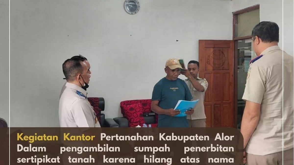 Dari Sumpah Penerbitan Sertipikat Tanah Karena Hilang