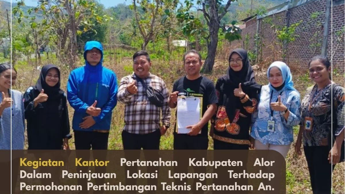 PDAM Nusa Kenari Urus PKKPR Non Berusaha di Kantah Alor
