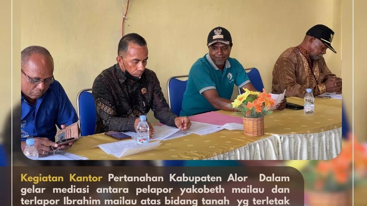Sengketa Tanah Mailau di Tuleng Dimediasi Kantah Alor