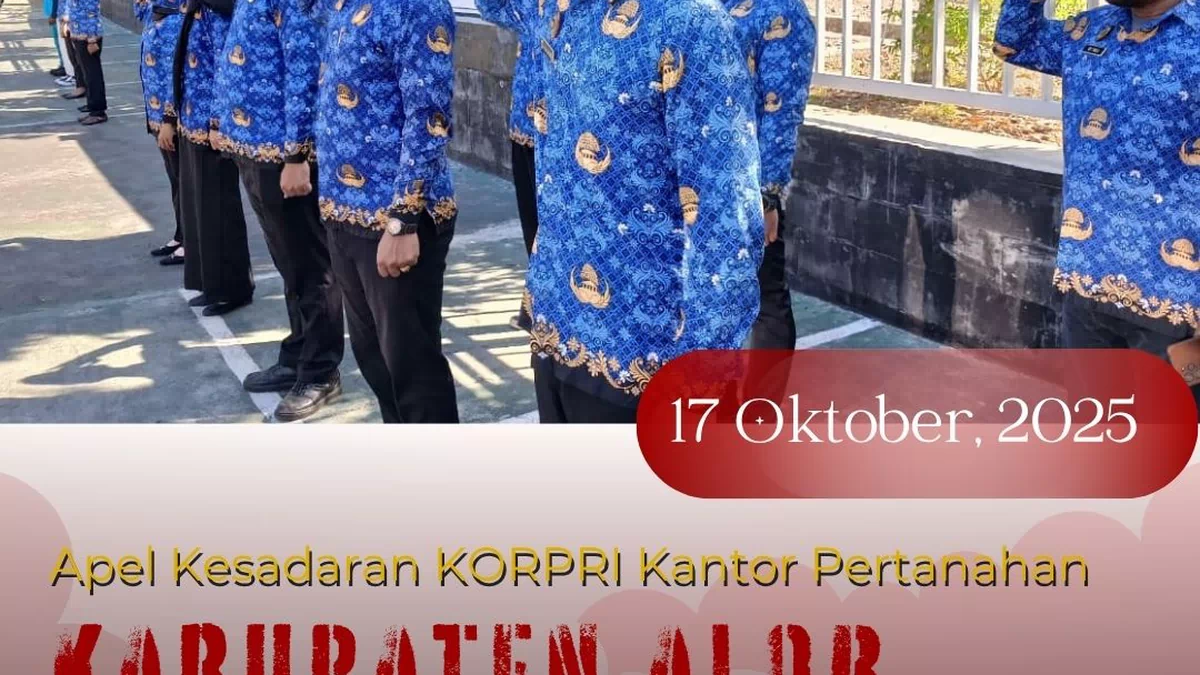 Pimpinan Kantah Alor Pacu Staf Soal Kedisiplinan dan Cermat Dalam Bertugas