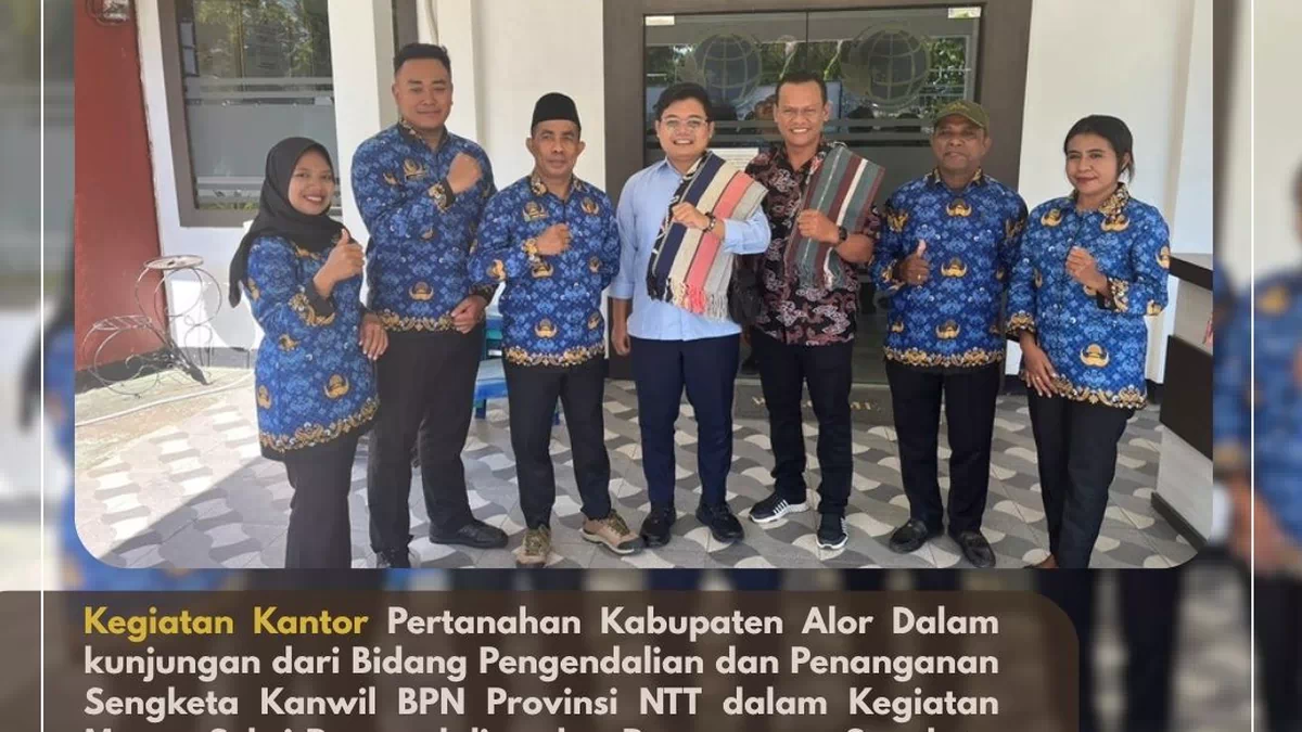 Kanwil BPN NTT Lakukan Monev Pengendalian dan Penanganan Sengketa Pertanahan di Kantah Alor