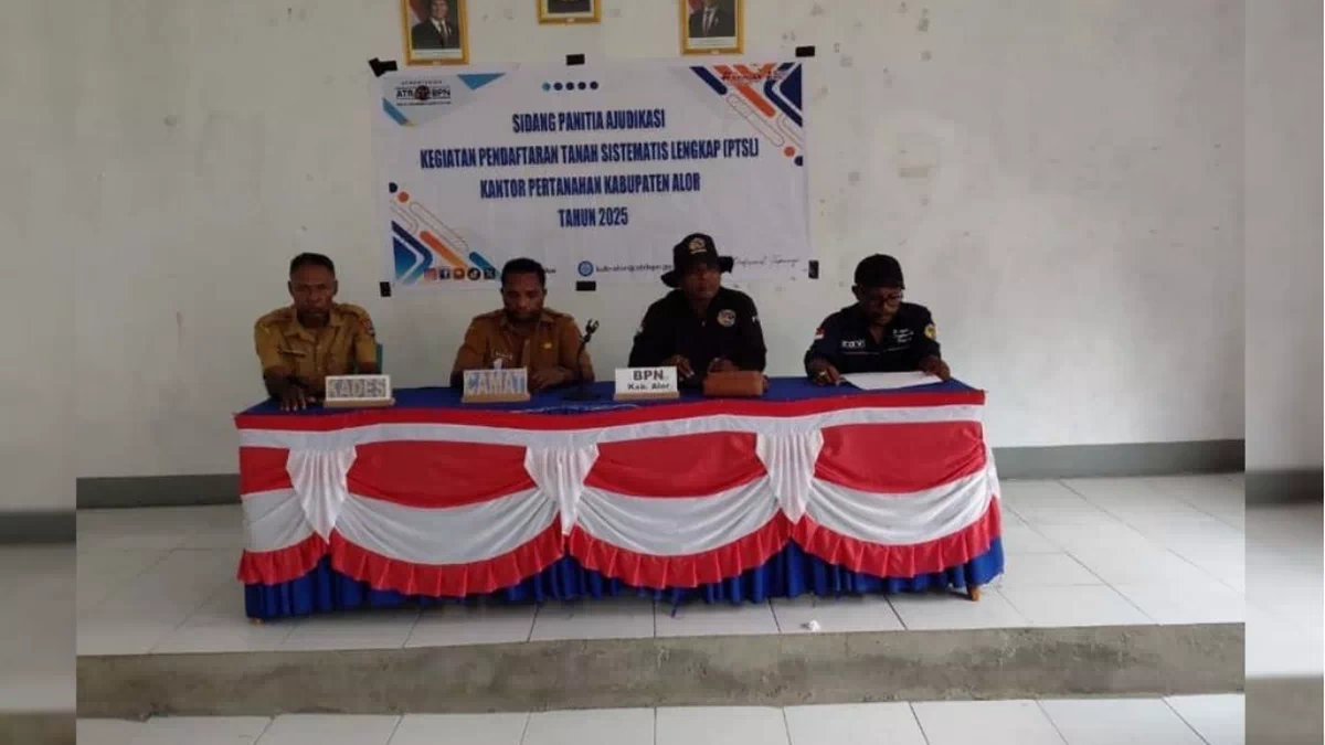Kantah Alor Gelar Sidang Ajudikasi PTSL di Desa Purnama