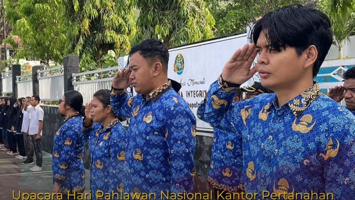 Ketika Kantah Alor Gelar Upacara Hari Pahlawan Bersama Siswa/i PKL