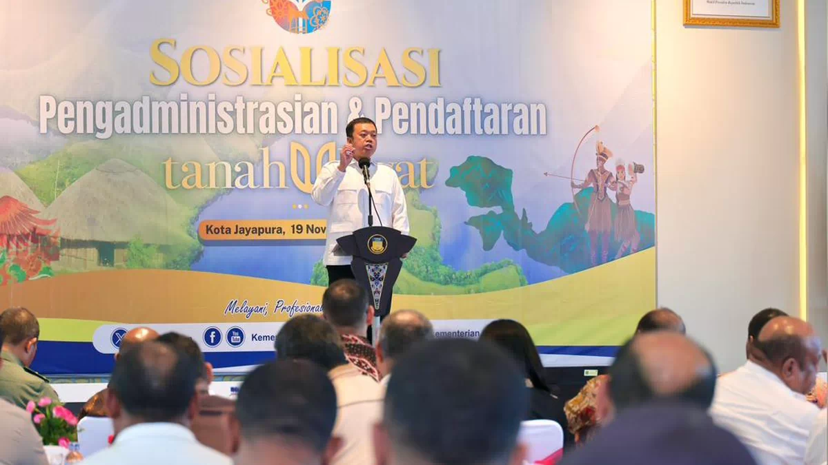 Menteri Nusron Harap Masyarakat Adat Papua Tidak Boleh Hanya Jadi Penonton Perkembangan Ekonomi