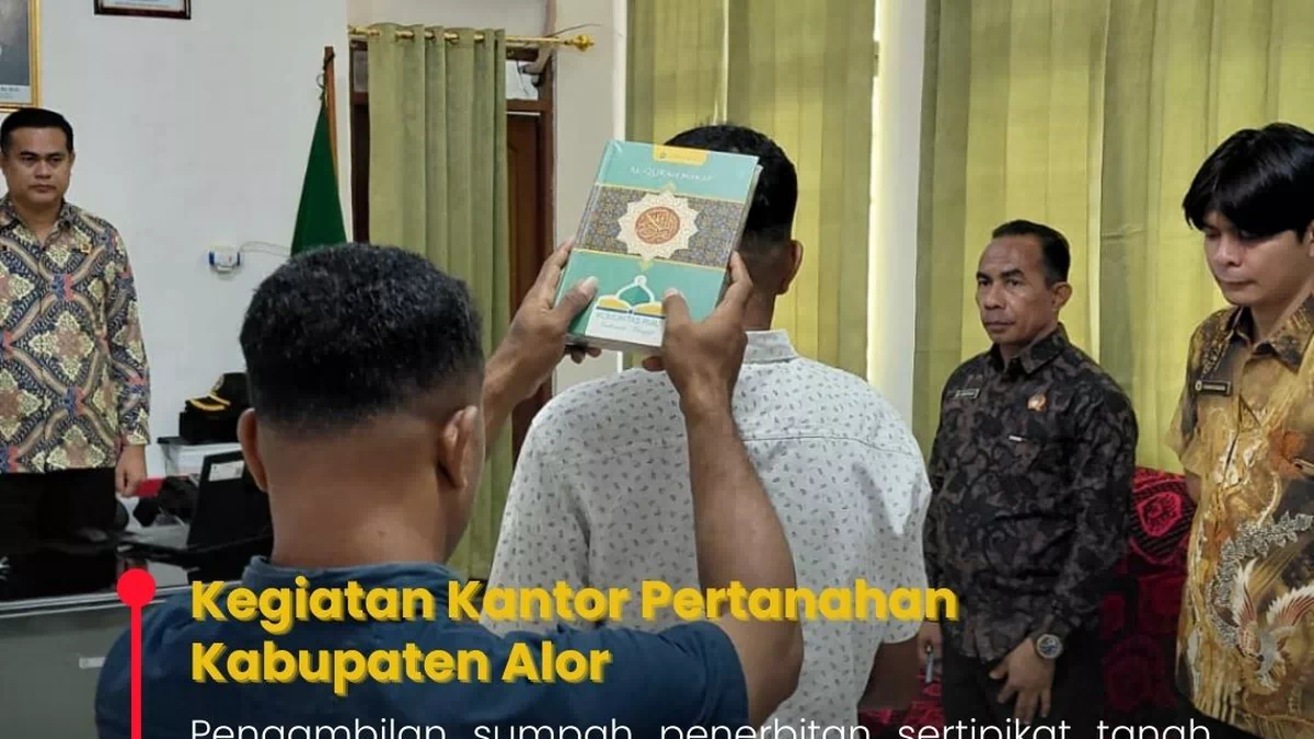 Kantah Alor Proses Penerbitan Ulang Sertifikat Tanah Masjid di Pantar Timur