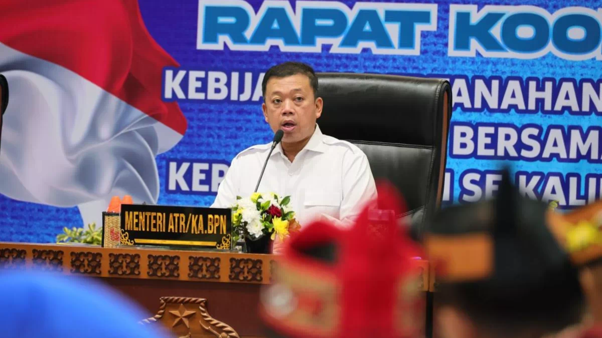 Menteri Nusron Imbau Pemda Kalteng Percepat Pemutakhiran Sertipikat Tanah untuk Cegah Tumpang Tindih