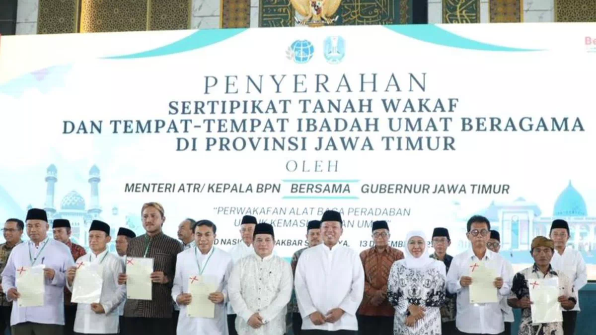 Serahkan 2.532 Sertipikat Tanah Wakaf dan Rumah Ibadah, Menteri Nusron Gagas Percepatan Sertipikasi melalui Kolaborasi