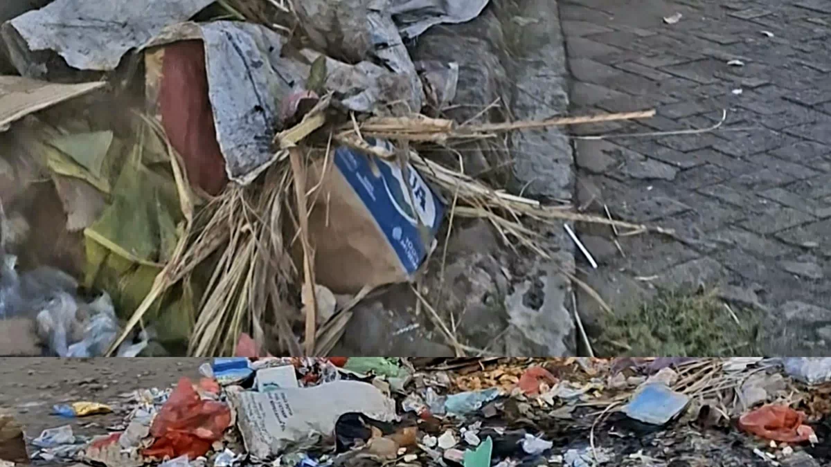 Astaga, Sampah Pasar Dalam Kota Kalabahi Dibuang ke Tepi Jalan Protokol, Padahal Tamu dari 22 Kabupaten/Kota Mulai Berdatangan