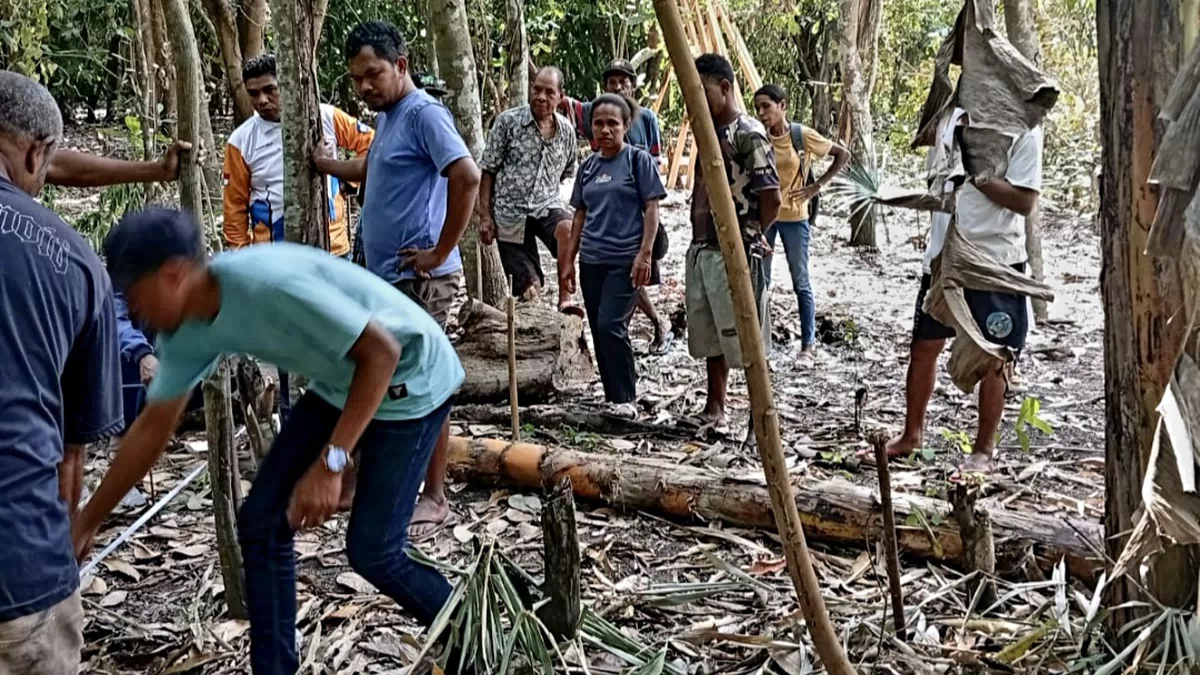 Kantah Alor Lakukan Pengukuran Pemecahan 5 Bidang Tanah Di Welai Timur