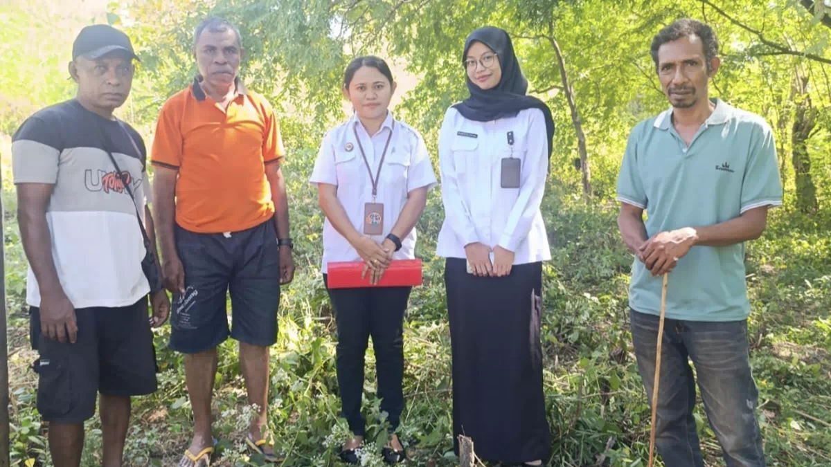 Tinjau Lokasi KKPRR Non Berusaha, Kantah Alor Terjunkan Tim Pertek ke Kabola