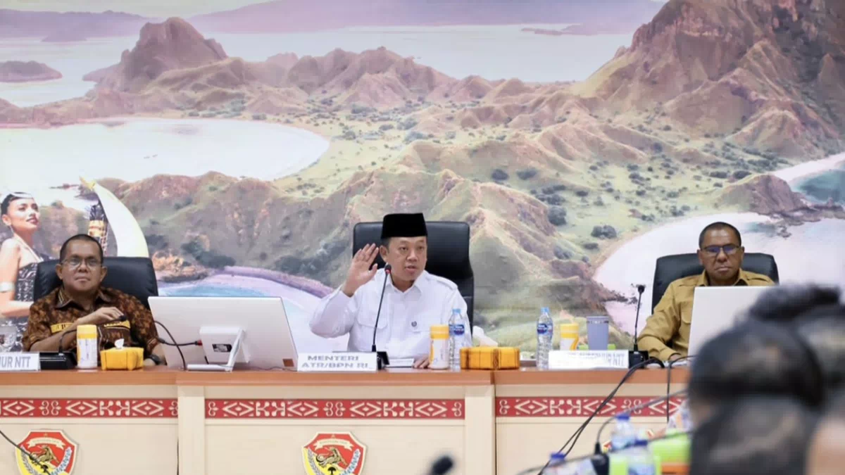 Rakor Bersama Pemda Se-NTT, Menteri Nusron Minta Dukungan Kepala Daerah Wujudkan Transformasi Layanan Pertanahan