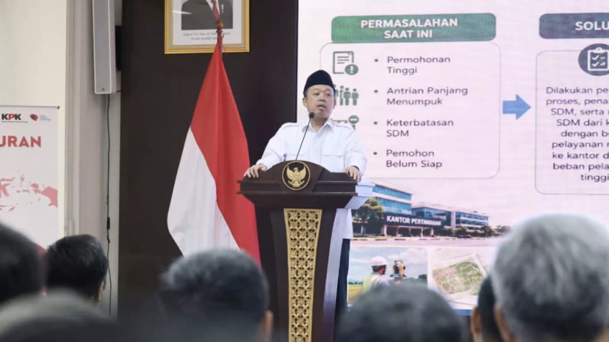 Buka PRESTASI Bersama KPK, Menteri ATR/Kepala BPN Tanamkan Semangat Bekerja Mempermudah Rakyat