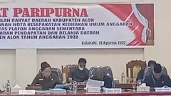 Ini KUA PPAS Perubahan APBD Alor TA.2022 Yang Diteken Bupati dan Pimpinan DPRD   