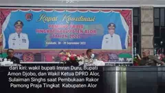 Harapan DPRD di Rakor Pamong Praja Kabupaten Alor