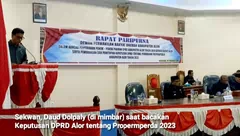 10 Ranperda Masuk Propemperda Kabupaten Alor Tahun 2023. Dua Inisiatif DPRD