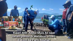 Peduli Alam, Kejari Alor Tanam Pohon di Pesisir Wetabua. Baksos Pula Ke Panti Asuhan dan Purnaja
