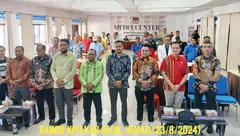 KPU Alor Gelar Rakor 4P Pasangan Calon Bupati dan Wakil Bupati Alor. Nawir: Kalau Bisa Daftar di Tanggal Awal