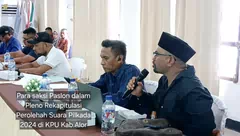 Meski PSU di TPS I Mataru Barat, Pleno Rekapitulasi di KPU Alor Tetap Berjalan