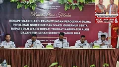 Melki-Johni Menang, 85.469 Suara Dari Alor. Telah Diplenokan di KPU NTT