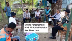 Kantah Alor Sidang Perpanjangan HGB PT.PLN di Alor Timur Laut