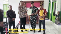Kakantah Alor Serahkan Sertifikat Tanah Kodim 1622 Alor