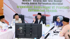 Percepat Sertipikasi Tanah Wakaf di Kalteng, Menteri Nusron: Jangan Sampai Rumah Tuhan Tidak Terurus