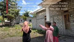 Kantah Alor Proses Pendaftaran Tanah Petama Kali Untuk Kasman Moka di Desa Ampera