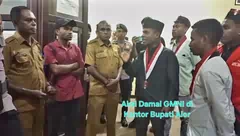 Pj.Sekda Alor Tak Lari Saat Aksi OKP Terkait Pelantikan Sekda Definitif. Lanmai: Itu Kewenangan Gubernur NTT