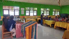 Tanah Untuk GMIT Imanuel Latuna dan SMAN Restorasi Latuna Diukur Kantah Alor
