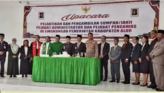 Pesan Wabup Alor Saat Melantik 7 Pejabat Pemkab Alor