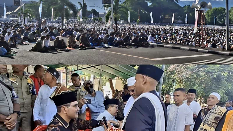 Bupati & Wabup Alor Hadir di Salat Id, Khatib: Jangan Khianati Tara Miti Tomi Nuku, Tak Boleh Seperti Kucing dan Anjing